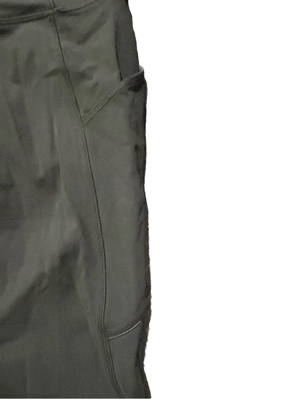 Women’s Lululemon Olive Green Leggings Pockets Zippers Size 8 - Picture 3 of 5